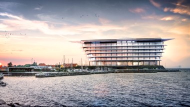 Le nouveau siège de l’entreprise Ferring Pharmaceuticals à Kastrup, Danemark. (©Foster&Partners)