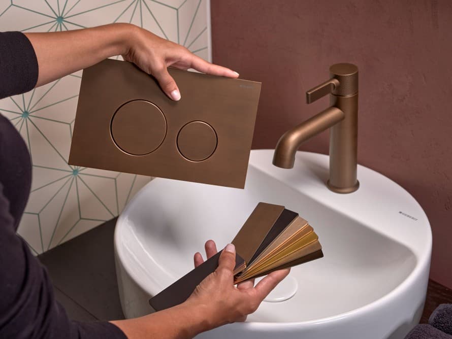 Verschiedene Finish-Optionen passend zur Armatur Verschiedene Finish-Optionen passend zur Armatur