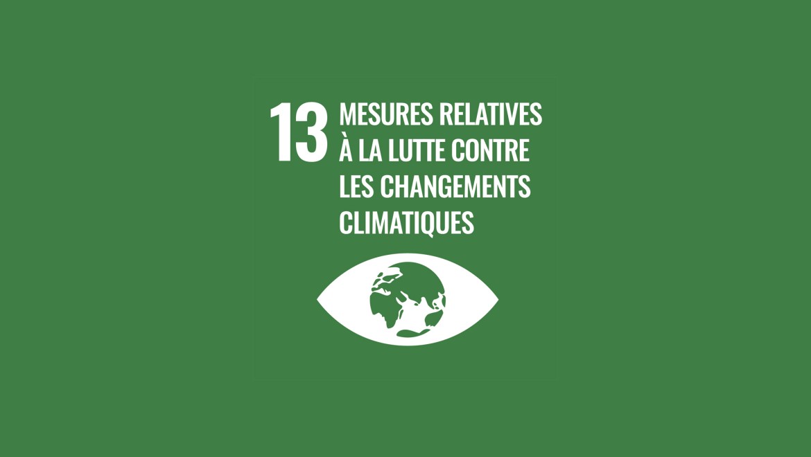 Objectif 13 des Nations Unies «Mesures relatives à la lutte contre les changements climatiques»