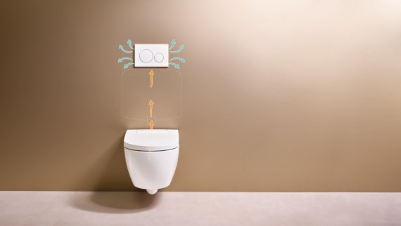 Geberit AquaClean Alba con aspiratore di odori Geberit DuoFresh Geberit AquaClean Alba con aspiratore di odori Geberit DuoFresh
